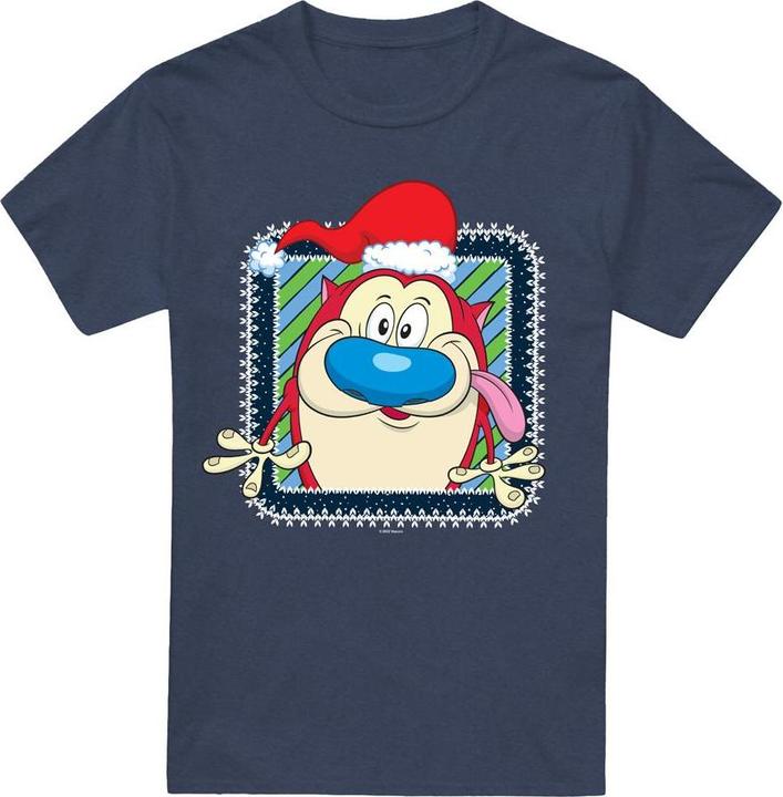 Produktbild Ren & Stimpy Festive TShirt weihnachtliches Design (S)