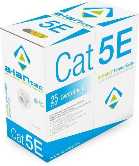 Produktbild Alantec KIU5PVCY305 Netzwerkkabel U/UTP (UTP) (U/UTP, CAT5e, 305 m)