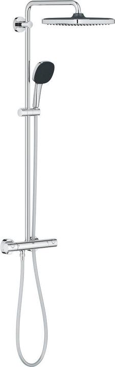 Actual product image Grohe Vitalio Comfort 250 Cube shower system with thermostatic mixer and Vitalio Comfort 110 hand shower