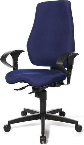 Actual product image Realspace Office chair Eiger synchronised mechanism fabric blue