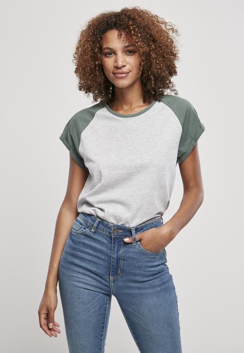 Actual product image Urban Classics Ladies Contrast Raglan Tee (5XL)