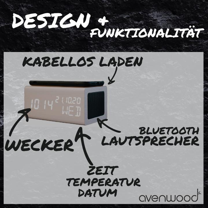 Actual product image Avenwood Qi Charging Speaker