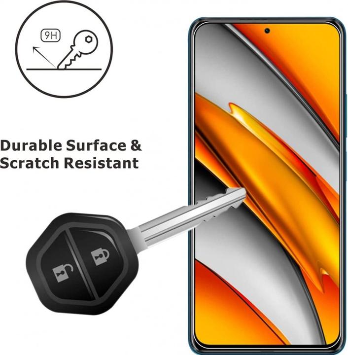 Produktbild Screenguard Xiaomi Poco F3 Panzerglas Schutzfolie Case Friendly Design (1 Stück, Xiaomi Poco F3)