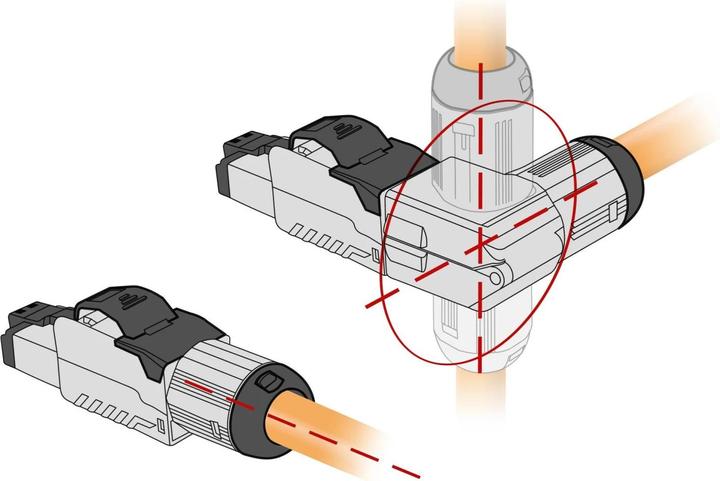 Produktbild Delock Stecker RJ45 Cat.6A Feldkonfektion, 1 Stück, werkzeugfrei (Netzwerkkabel Stecker)