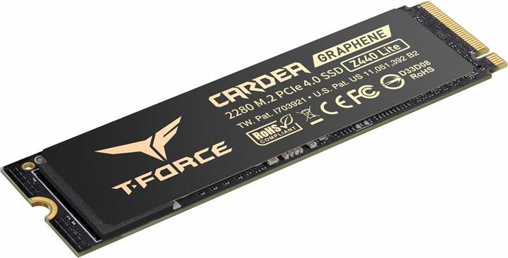 Actual product image Team Group Dysk SSD T-FORCE Cardea Z440 Lite M.2 PCIe NVMe Gen4 x4 2280 (5000/3800) (500 GB, M.2 2280)
