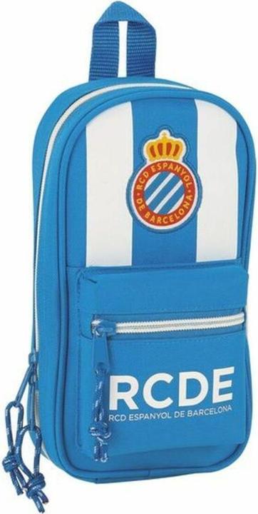 RCD Espanyol Rucksack mit Federtaschen Blau Weiss 12 x 23 x 5 cm (33 Stücke)