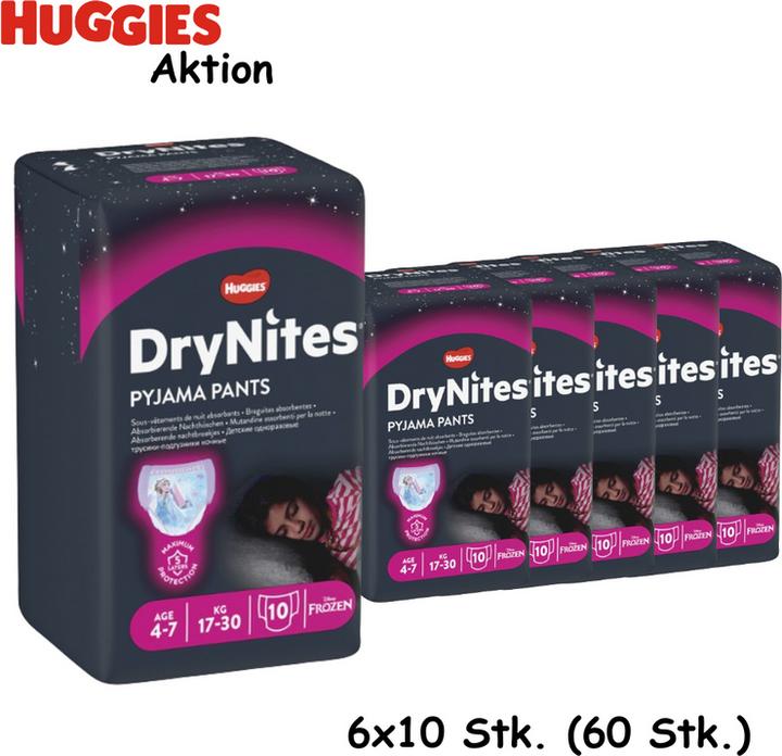 Actual product image Huggies DryNites (Size M, Pack, 10 Piece)