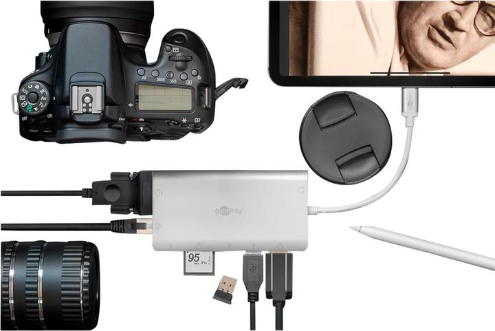 Actual product image Goobay Premium 49850 (USB-C, 8 Ports)