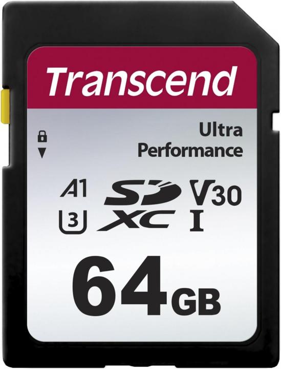 Produktbild Transcend SD Card SDXC SDC340S 160/50 MB/s (64 GB, SDXC, U3, UHS-I)
