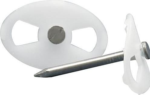Produktbild Eltric Nagelscheibe 2538 mit Stahlnagel 40mm 100 St