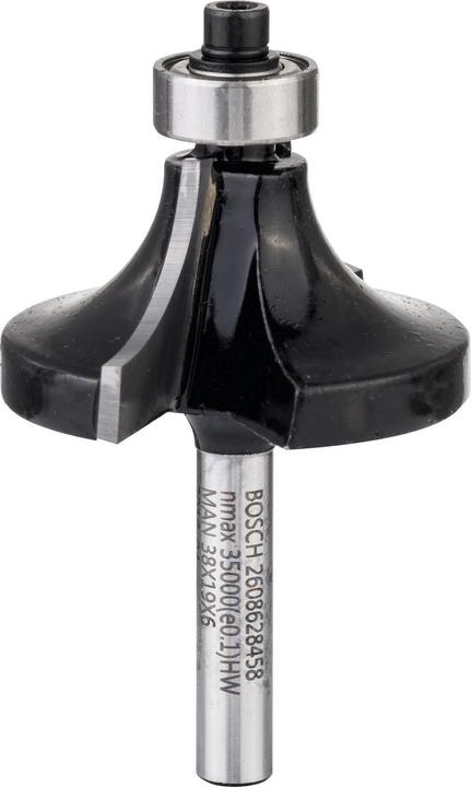 Produktbild Bosch Professional Zubehör Abrundfräser, 6 mm, R1 12,7 mm, D 38,1 mm, L 18,6 mm, G 60 mm