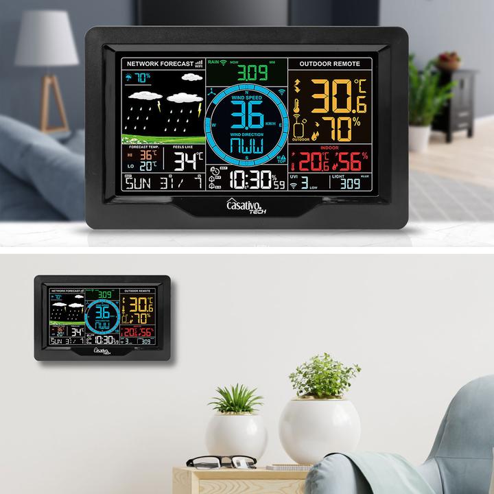 Produktbild Casativo WLAN Wetterstation mit XL-Farbdisplay