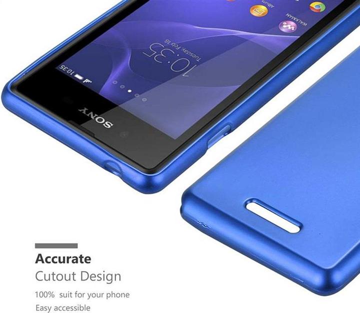 Image du produit Cadorabo Couverture métallique mate TPU (Sony Xperia E3)