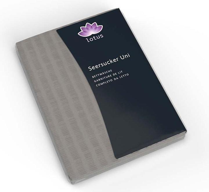 Immagine prodotto Lotus Bettwaren Unici in raso seersucker (Copripiumino, 160 x 210 cm)