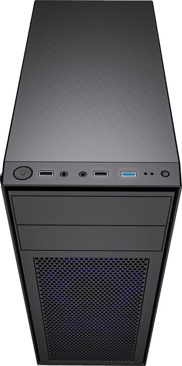Actual product image Gembird CCC-FC-M100B Gaming Computer Case Fornax M100B Blue Fans (ATX)