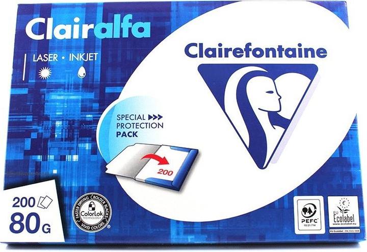Produktbild Clairefontaine Clairalfa (80 g/m², 200 x, A4)