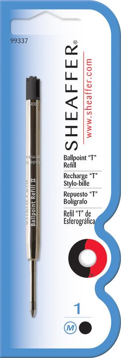 Produktbild Sheaffer Kugelschreibermine T-Style Medium Schwarz Blister (Nachfülleinheit, Schwarz)