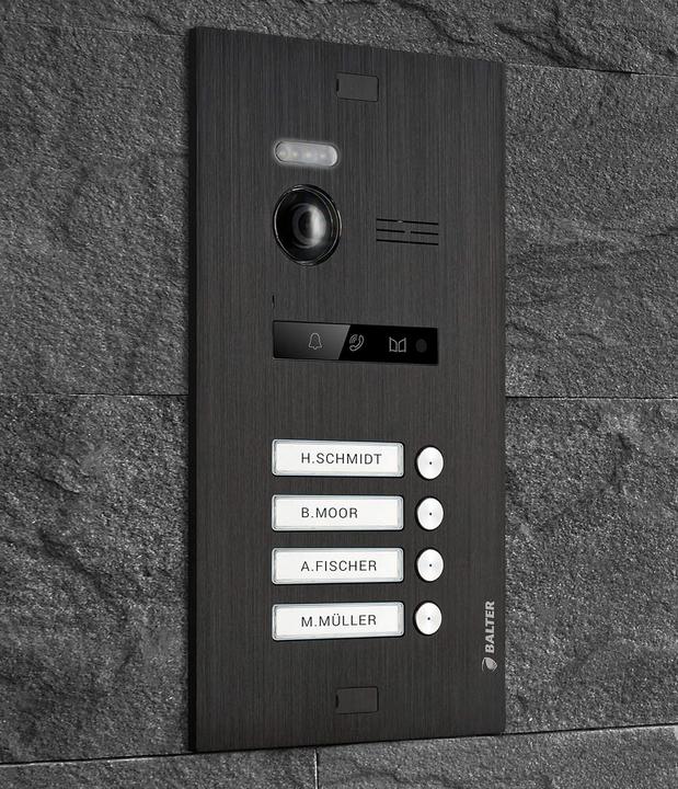 Image du produit Balter EVO Video Türsprechanlage für 4-Familienhaus, 150° Weitwinkel-Kamera (Filaire)