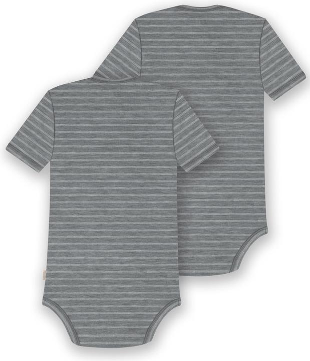 Actual product image Normani Set of 2 baby merino bodysuit short sleeves "Tauranga" - 9289 (86)
