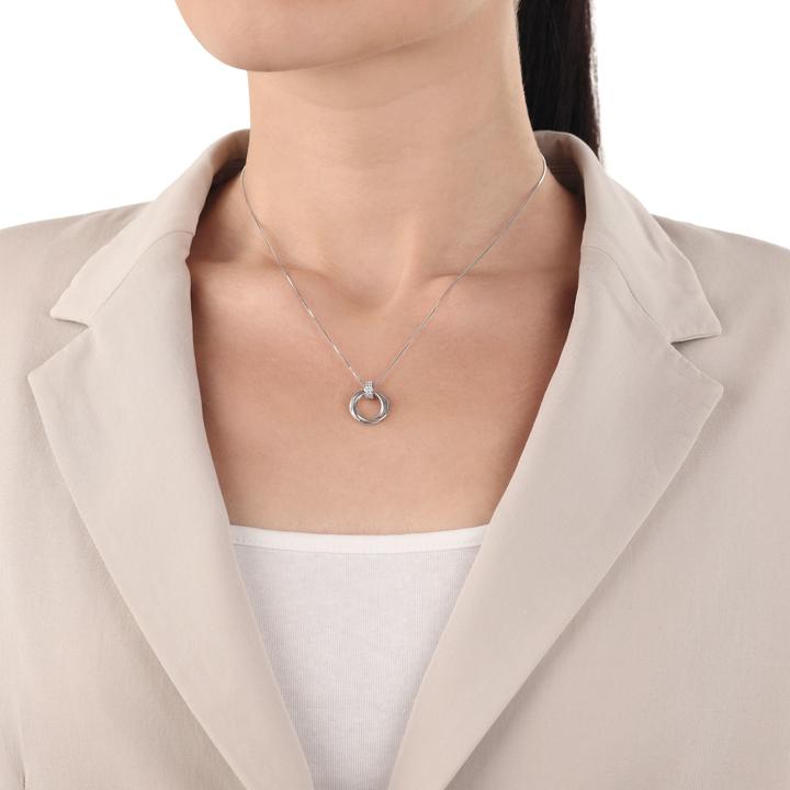 Actual product image Amor Halsschmuck für Damen, 925 Sterling Silber, Zirkonia synth. (Silver 925)