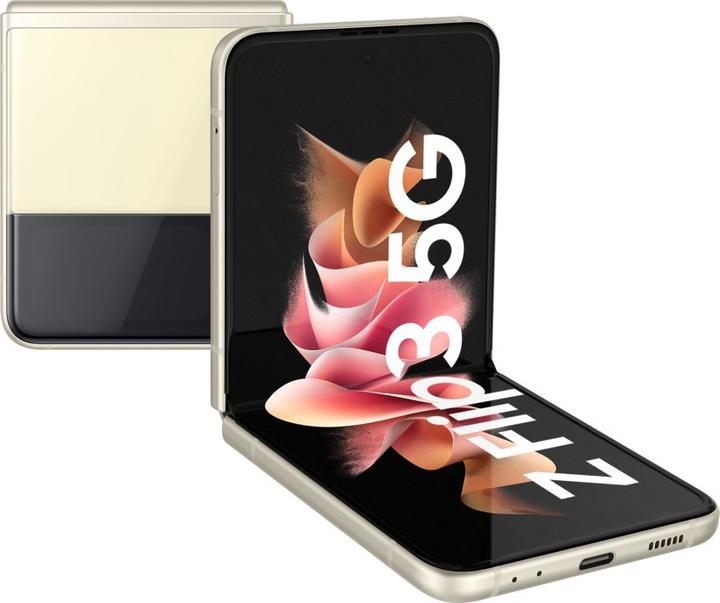 Productafbeelding Samsung Galaxy Z Flip3 5G EU (256 GB, Crème, 6.70", SIM + eSIM, 12 Mpx, 5G)