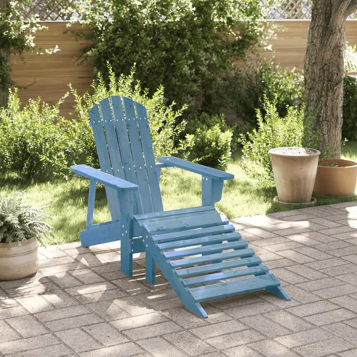 Image du produit VidaXL Chaise Adirondack avec repose-pieds