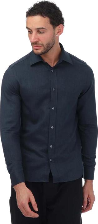 Actual product image Ted Baker Mens Crotone Herringbone Long-Sleeved Shirt (XXL)