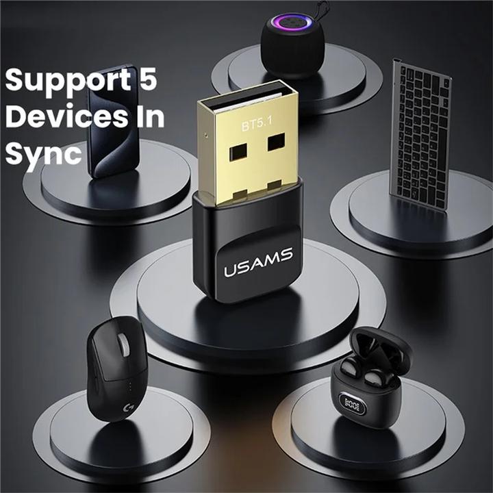 Actual product image Usams Adapter USB Bluetooth ZB321 5.1 czarny