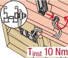 Produktbild Fischer Dachhaken RH 52-67 HB AL (Solarstecker)