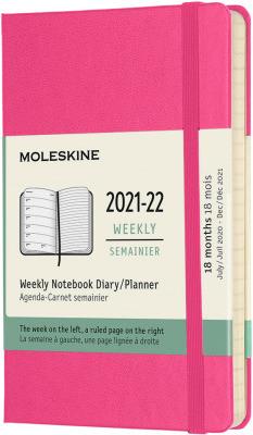 Image du produit Moleskine Agenda semainier 21/22 A6 850758 18M lin. HC bougainville rose (A6, Anglais)
