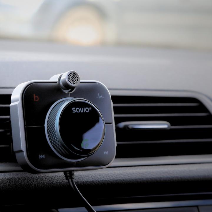 Actual product image Savio FM transmitter