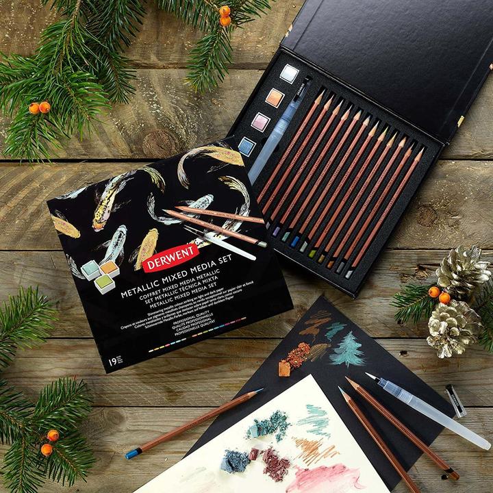 Produktbild Derwent Metallic mixed media set