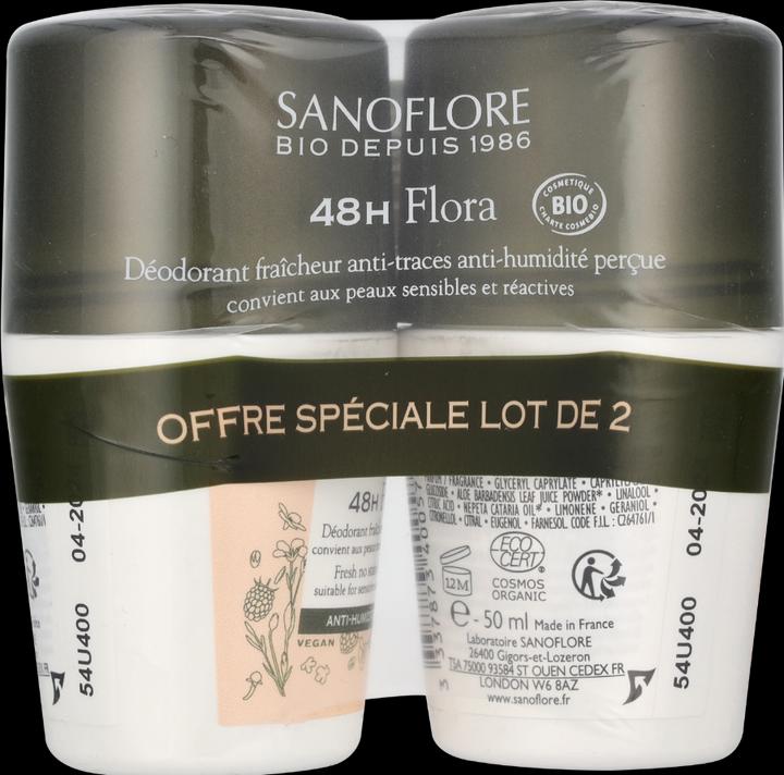 Produktbild Sanoflore 48H Flora Deodorant Duo Set (Roll-on, 100 ml)
