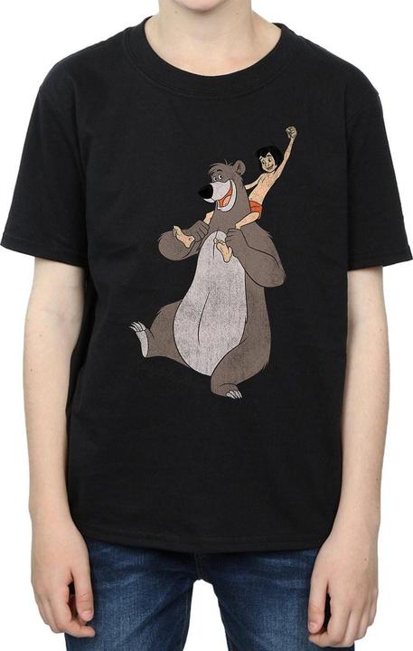 Disney Klassisches TShirt Jungen mit Mowgli und Baloo aus Baumwolle (128)