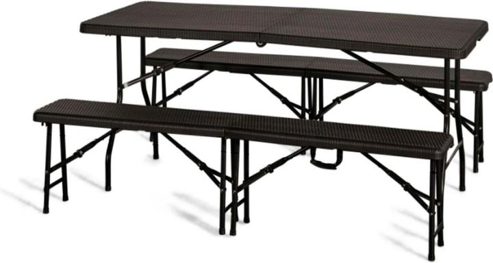 Image du produit Ich-zapfe Ensemble de tente à bière Emma pliable, 3 pièces, marron (179 cm)