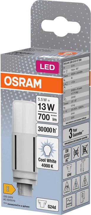 Image du produit Osram Dulux D (G24d, 5.50 W, 700 lm, 1 x, E)