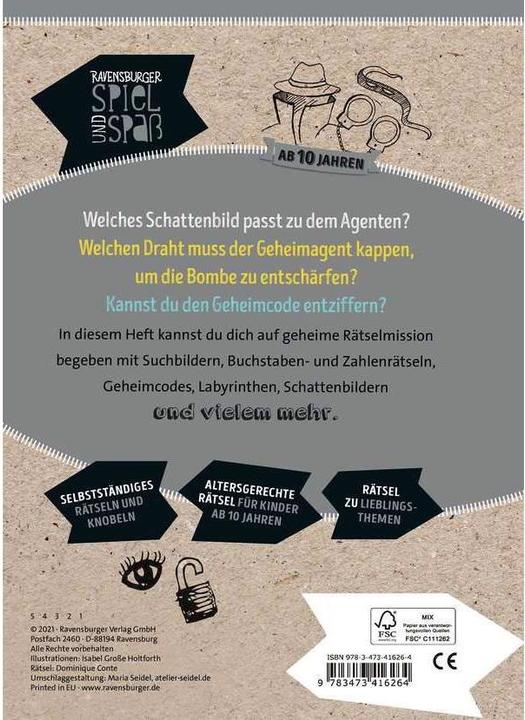 Image du produit Ravensburger En mission secrète (Allemand, Dominique Conte)