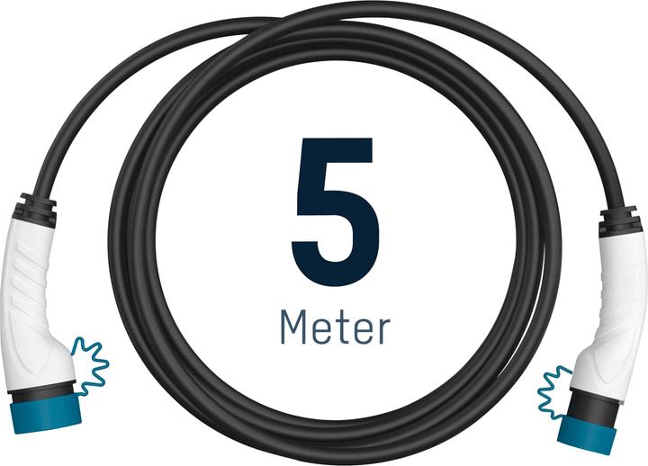 Actual product image Ansmann 1900-0119 Car Charging Cable 22kW Type2 5m (Type 2, 22 kW, 32 A, 5 m)