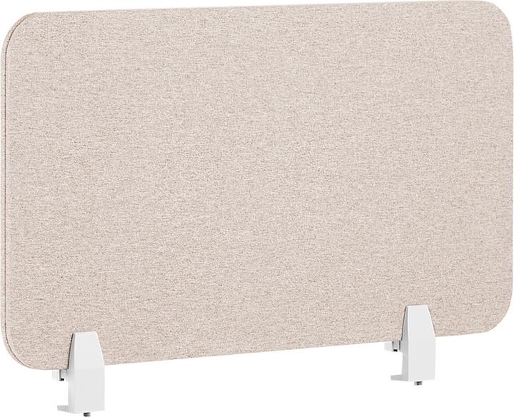 Beliani Schreibtischtrennwand beige 72 x 40 cm WALLY
