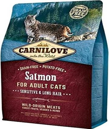 Actual product image Carnilove Adult - Salmon Sensitive & Long Hair (Adult, 1 pcs., 2000 g)