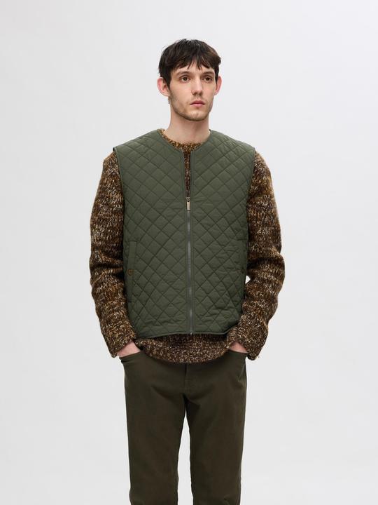 Actual product image Selected Homme Quilted Quilted Vest (XL)