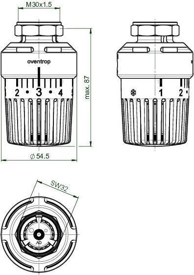 Actual product image Oventrop OV Thermostat