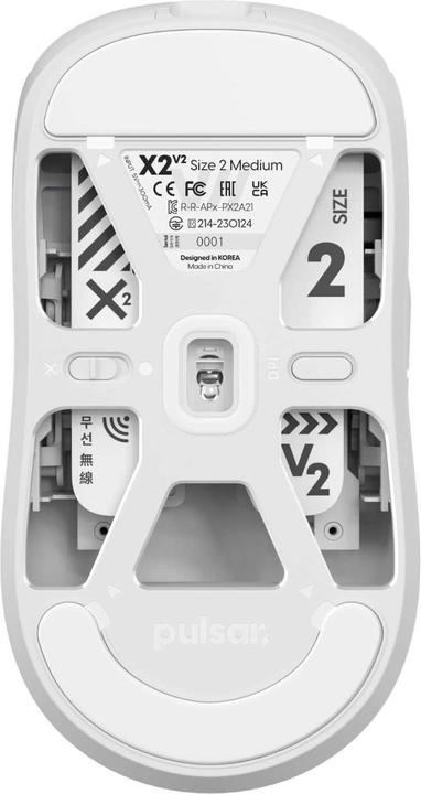 Image du produit Pulsar Gaming Gears X2 V2 Blanc - Muis (Sans fil, Filaire)