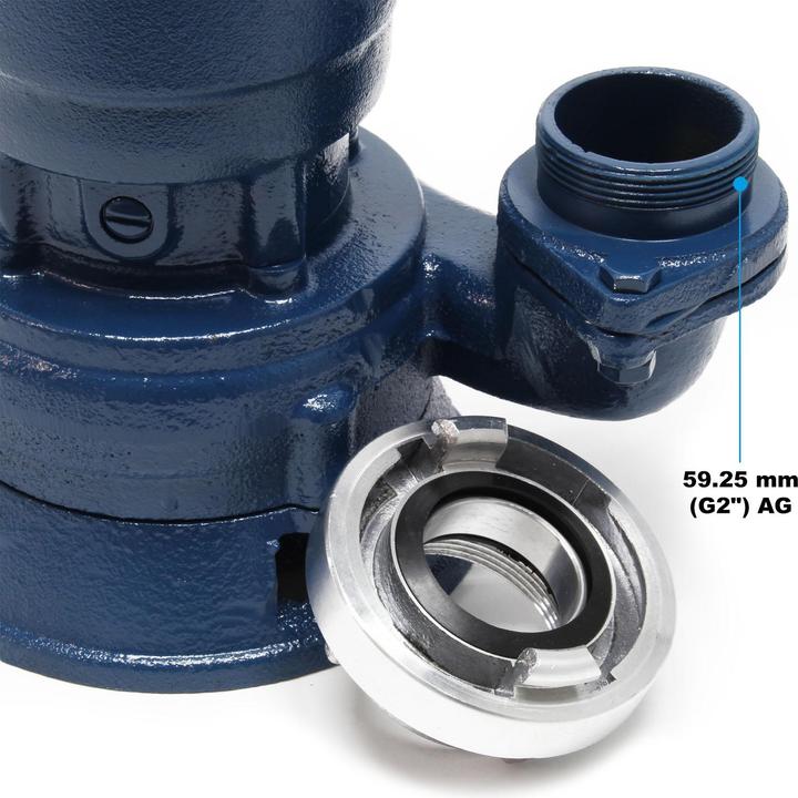 Actual product image XPOtool Drainage Pump 1500W with 22800L/h and 20m Dirty Water Hose to Empty Cellars, Ponds and Pools (Sewage pump)