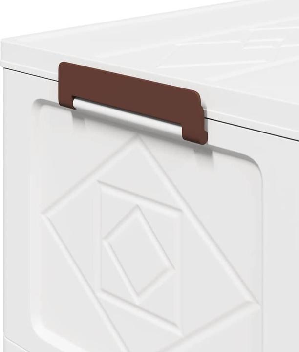 Actual product image VidaXL Storage box with wheels Stackable 4-tier 75L 65 x 40 x 145cm (75 l)