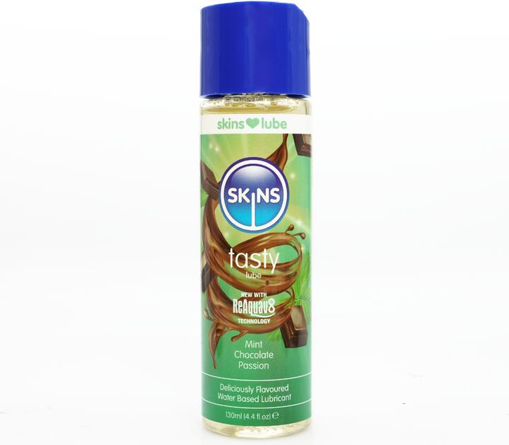 Actual product image Skins Tasty" Mint Chocolate Passion 130ml Natural Flavoured Lube (130 ml)