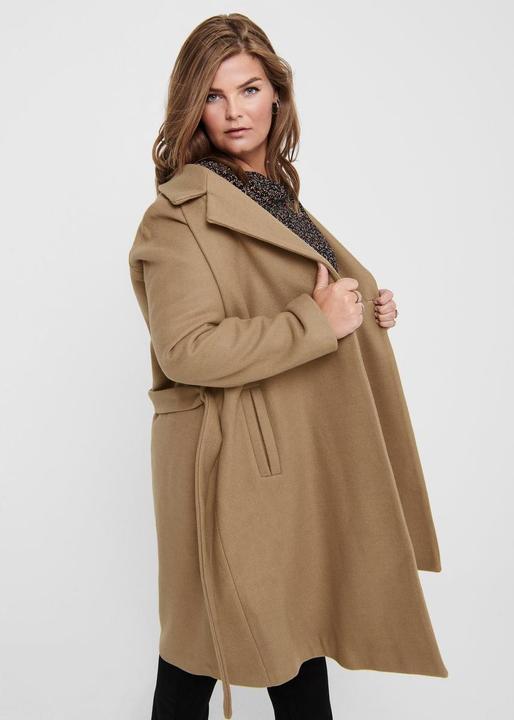 Actual product image Only Curvy wool wrap effect coat