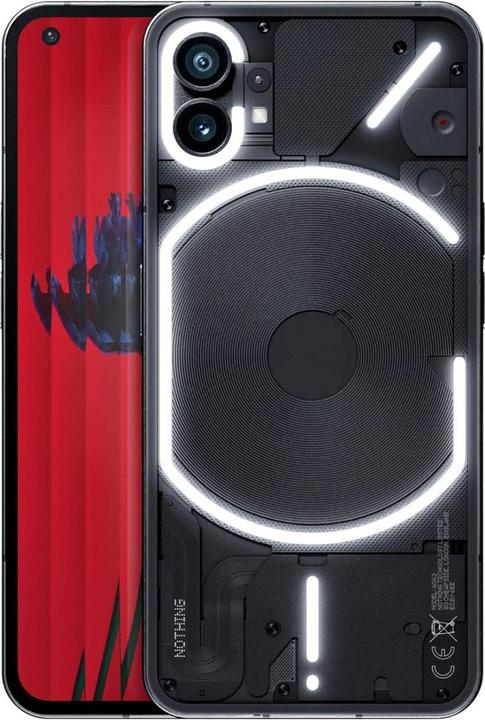 Nothing Phone (1) (12GB) (256 GB, Schwarz, 6.55", Dual SIM, 50 Mpx, 5G)