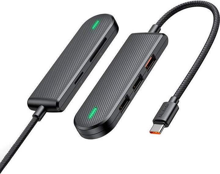 Immagine prodotto Mcdodo Hub USB-C HU-1430 5w1 (USB2.0*3,USB3.0*1,SD/TF) (USB-C, 3 Porti)