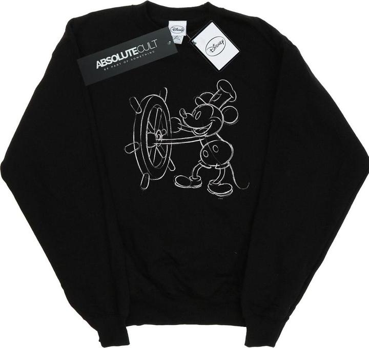 Disney Mickey Mouse Steamboat Sketch Sweatshirt (XL)